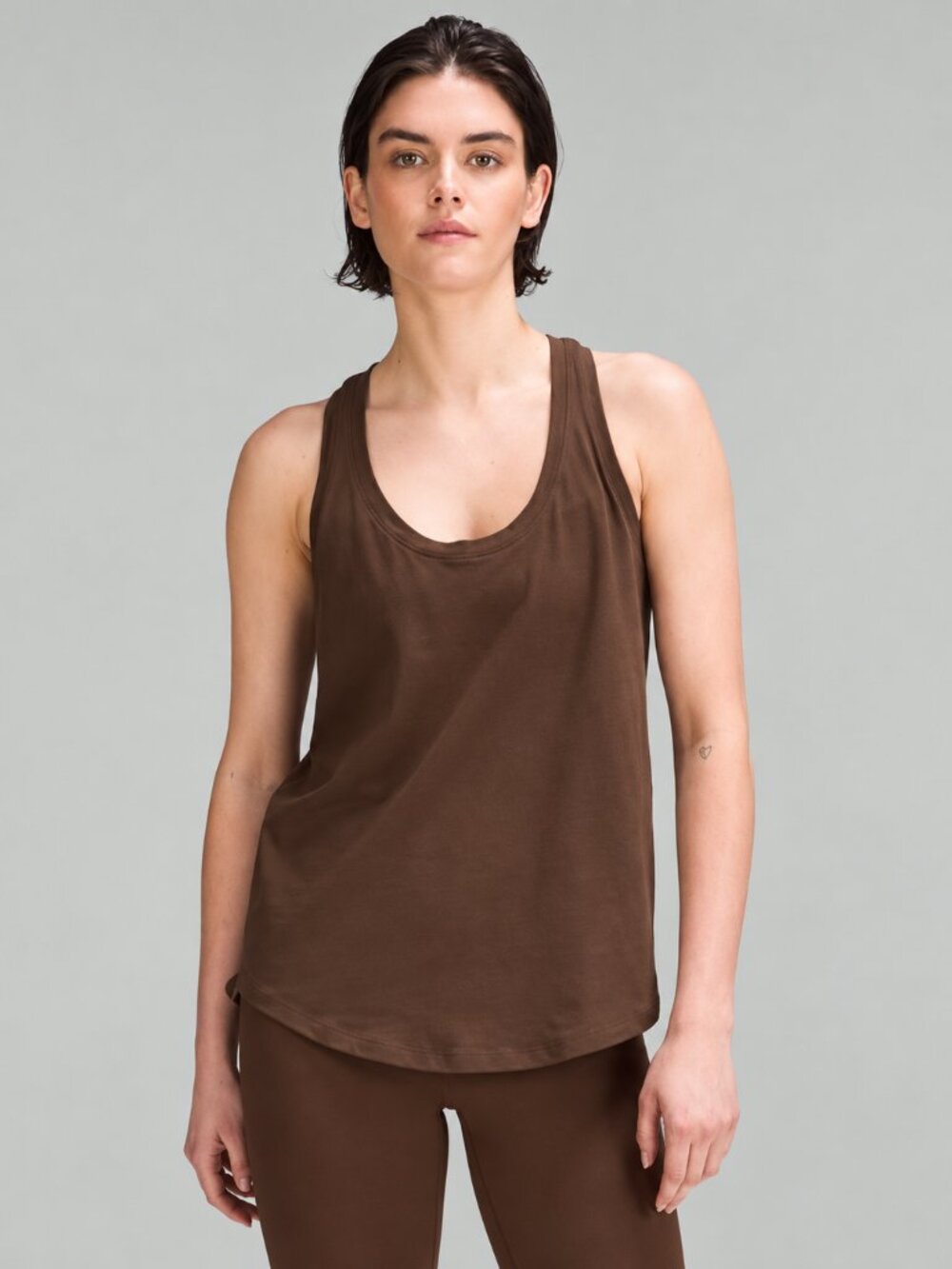 LULULEMON Love Tank Top Racerback Athletic Gym Run Brown Women's Size 10